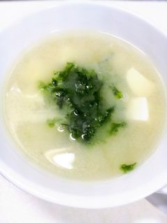 あおさ香る豆腐のお味噌汁-レシピのメイン写真