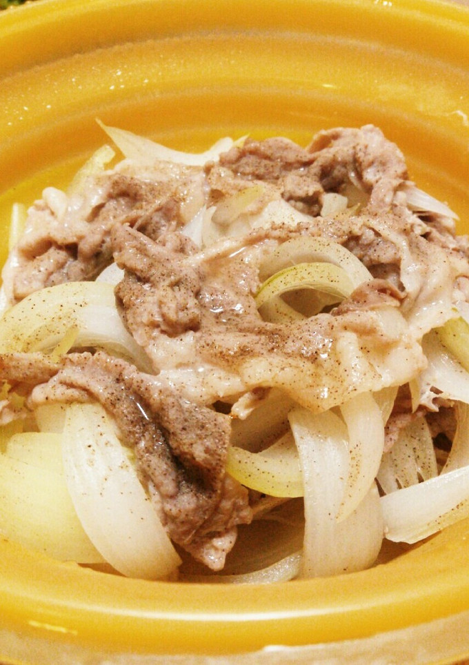 豚肉と新タマネギの重ね蒸し-レシピのメイン写真