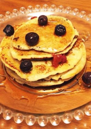 材料2つ!ふわふわバナナパンケーキ♪-レシピのメイン写真