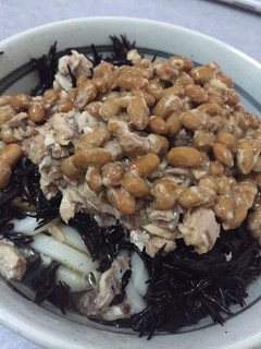 簡単!さばひじき納豆うどん(*^^*)☆-レシピのメイン写真