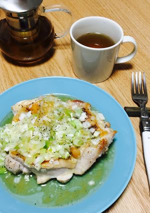 ゴマ油が香るネギ塩チキン♪-レシピのメイン写真