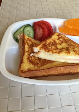 簡単クロックムッシュ風ハムチーズトースト-レシピのメイン写真