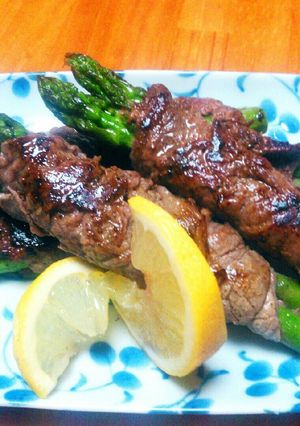 アスパラの牛肉巻き焼き♪-レシピのメイン写真