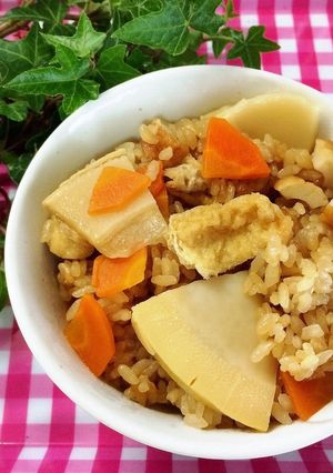 具沢山なたけのこご飯-レシピのメイン写真