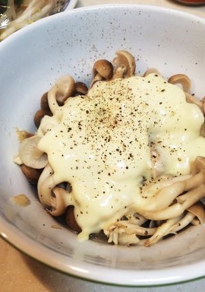 レンチンで♡きのこの玉ねぎドレチーズ-レシピのメイン写真
