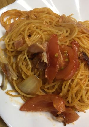 フレッシュトマト入りのスパゲッティ-レシピのメイン写真