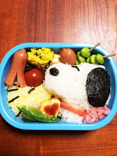 簡単!スヌーピーのキャラ弁-レシピのメイン写真