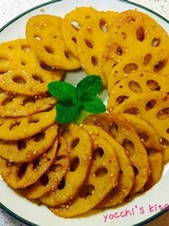 簡単あと一品☆5分で完成!蓮根の照り焼き-レシピのメイン写真