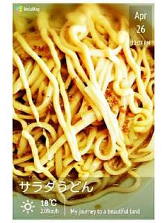 調味料は3つだけ☆激ウマサラダうどん-レシピのメイン写真