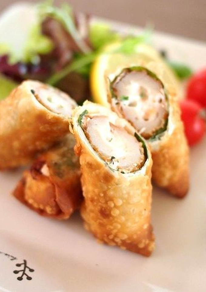 ちくわとチーズの変わり春巻き-レシピのメイン写真