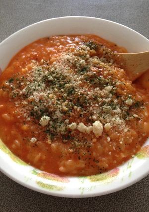 パスタソースで作れちゃう簡単リゾット-レシピのメイン写真