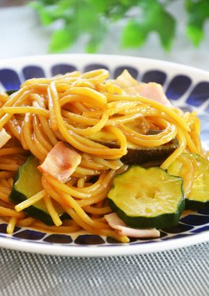 夏野菜とカレーのワンポットパスタ-レシピのメイン写真