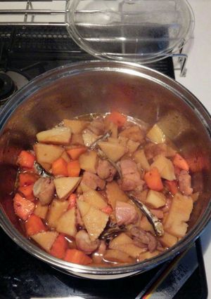 たけのこと鶏もも肉煮物-レシピのメイン写真