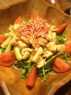 油揚げと干しエビの和風サラダ-レシピのメイン写真