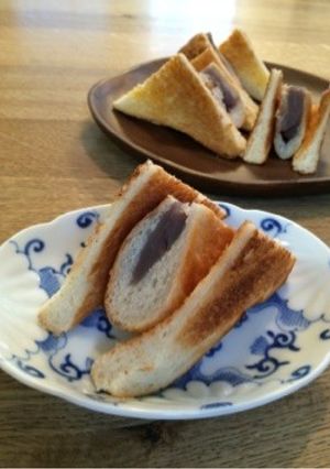 意外な美味しさ!餡ぱんサンド♪-レシピのメイン写真