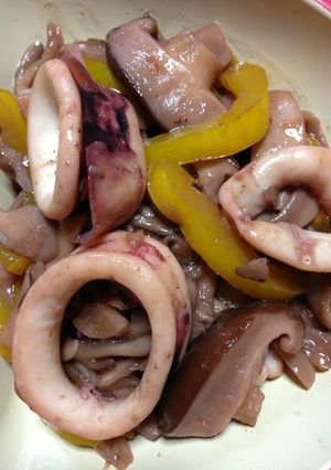 キノコたっぷりイカのバタぽん風-レシピのメイン写真