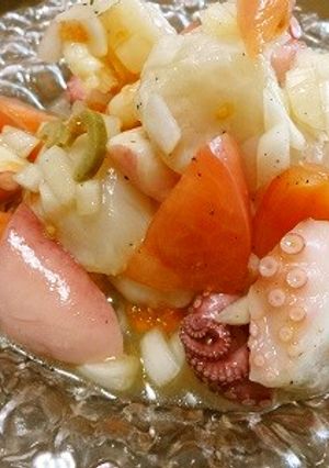 魚介のトマトサラダ-レシピのメイン写真