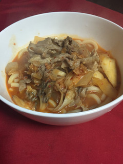 簡単でうまい!豚キムうどん-レシピのメイン写真