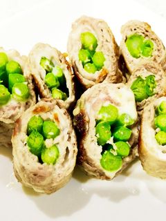 豚薄切り肉のアスパラチーズ巻き-レシピのメイン写真