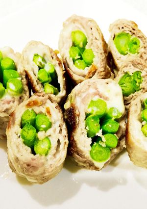 豚薄切り肉のアスパラチーズ巻き-レシピのメイン写真