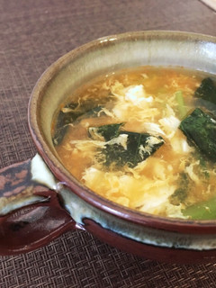 ヘルシー!人参と小松菜のかきたまスープ✨-レシピのメイン写真