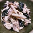 蒸し鶏としめじのマスタード和え