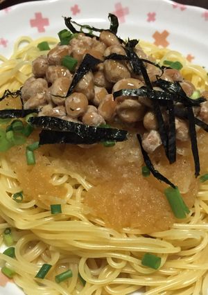 ソースいらずの納豆スパゲティー-レシピのメイン写真