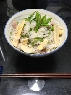 コシアブラ(漉油)の炊き込み御飯-レシピのメイン写真