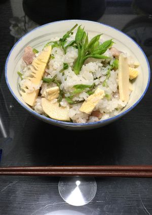 コシアブラ(漉油)の炊き込み御飯-レシピのメイン写真