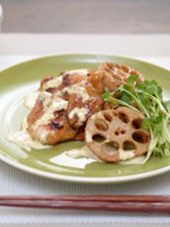 妊娠、授乳中に!鶏とれんこんの照り焼き-レシピのメイン写真