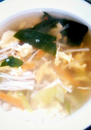 チンゲン菜とふんわり卵の中華スープ-レシピのメイン写真