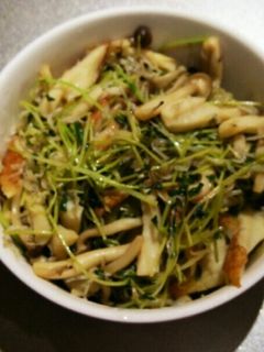 豆苗のポン酢炒め-レシピのメイン写真