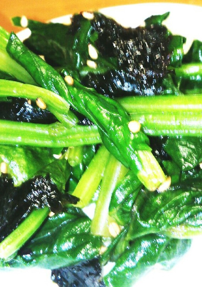 副菜☆ほうれん草と韓国海苔の和え物-レシピのメイン写真
