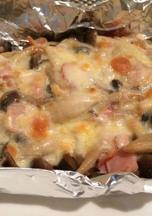 シメジとベーコンにチーズをのせて-レシピのメイン写真