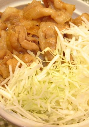 豚バラ照りマヨ丼♪-レシピのメイン写真
