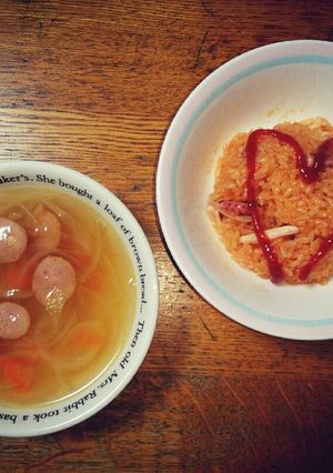 イカライスと簡単！コンソメスープ♡-レシピのメイン写真