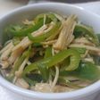 ピーマンとえのき茸のポン酢炒め