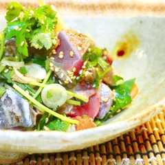 รูปของ 鰹のタタキ　薬味和え