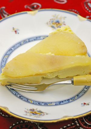 簡単!!洋ナシのベイクドチーズケーキ-レシピのメイン写真