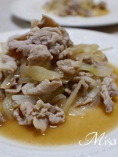 豚肉と玉葱のポン酢炒め-レシピのメイン写真