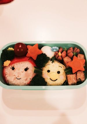 ツムツム アリエルとフランダーのキャラ弁-レシピのメイン写真