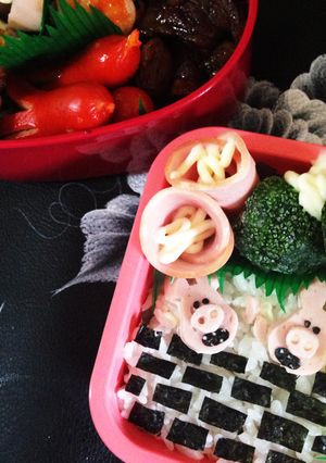キャラ弁 ひつじのショーンパート3-レシピのメイン写真