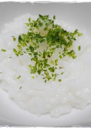 離乳食後期 青のりのおかゆ-レシピのメイン写真