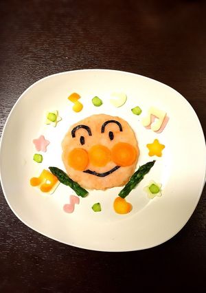 じゃがいもと人参でアンパンマン-レシピのメイン写真