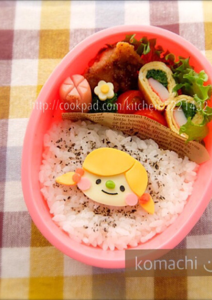 幼稚園 キャラ弁♡女の子 簡単-レシピのメイン写真