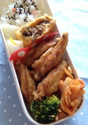 鶏の唐揚げのリメイク弁当-レシピのメイン写真