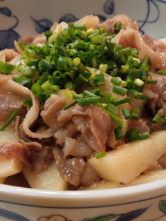めんつゆで♪豚バラと長いもの煮物-レシピのメイン写真