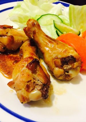 鶏手羽元肉のオーブン焼き♪ニンニク風味-レシピのメイン写真