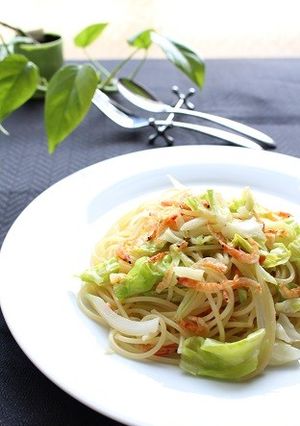 春キャベツと桜えびのスパゲティ-レシピのメイン写真