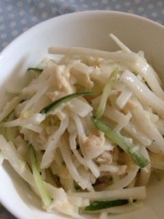 大根ときゅうりとホタテのサラダ-レシピのメイン写真